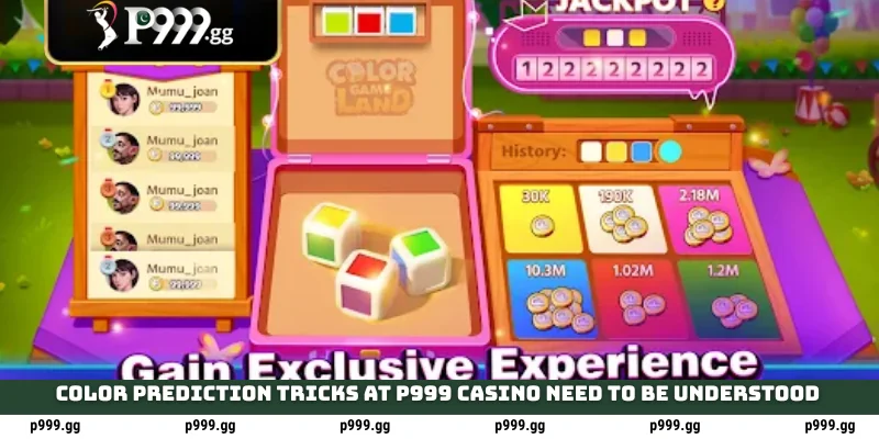 Color Prediction Tricks at P999 casino need to be understood