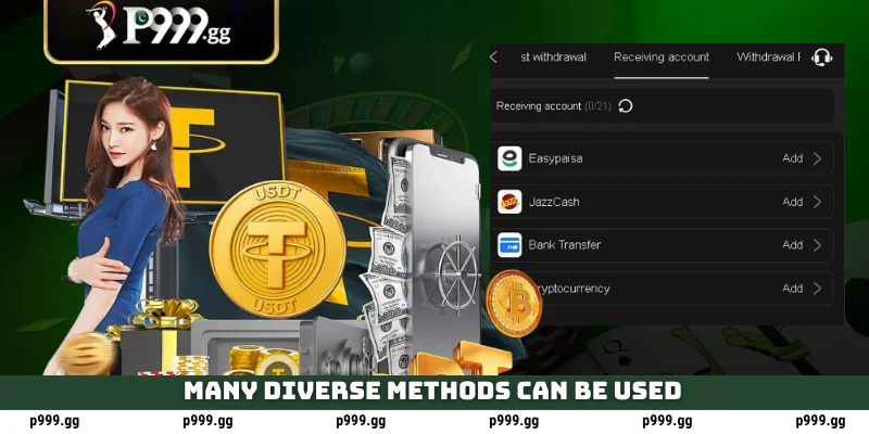 P999 Withdrawal: JazzCash & USDT Crypto 3 Many diverse methods can be used