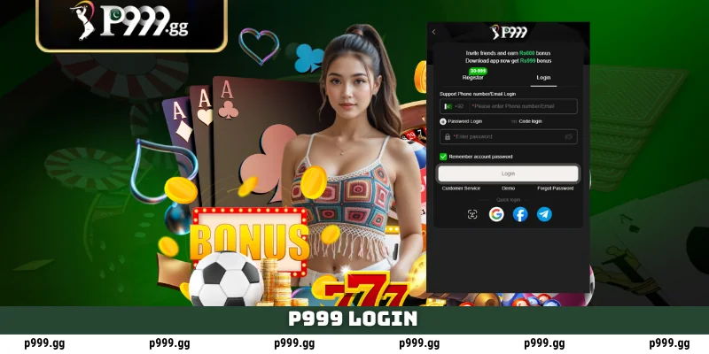 P999 Login - Access Your Earning Account 1 P999 Login